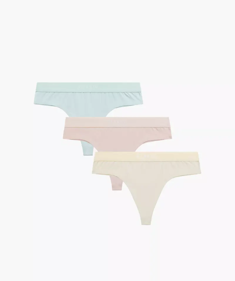 3-PACK Γυναικεία στρινγκ 3CLP-013-BEZ/WAN/NIEJ Βαμβάκι 16,99 €