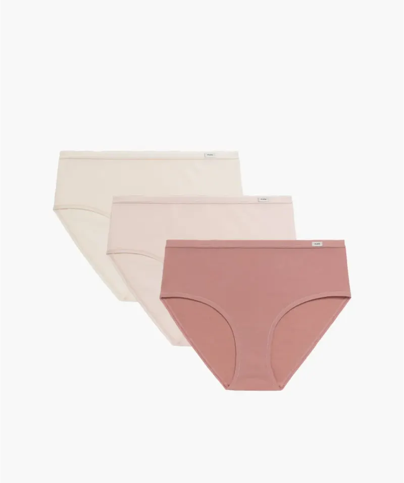 Γυναικείο εσώρουχο Classic 3-PACK 3CLP-004-ECRC/BEZ/PUD Βαμβάκι 18,90E