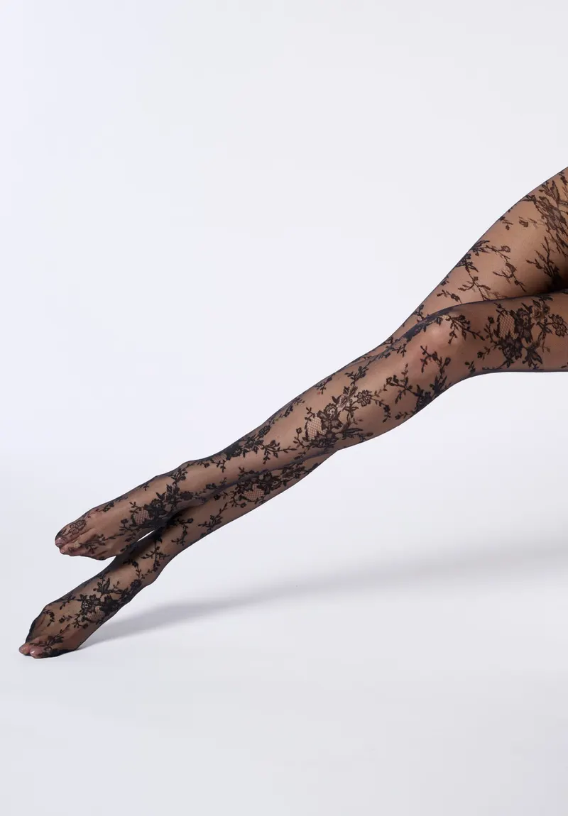 Oroblu Seductive Lace Καλσόν Δαντέλα Μαύρο 20 Denier €22,90 Οδηγός μεγεθών