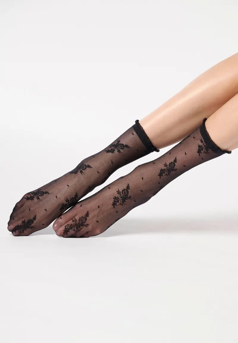 Oroblu Pretty Lace Κάλτσες Με Δαντελένιο Σχέιο 20 Denier €10,90