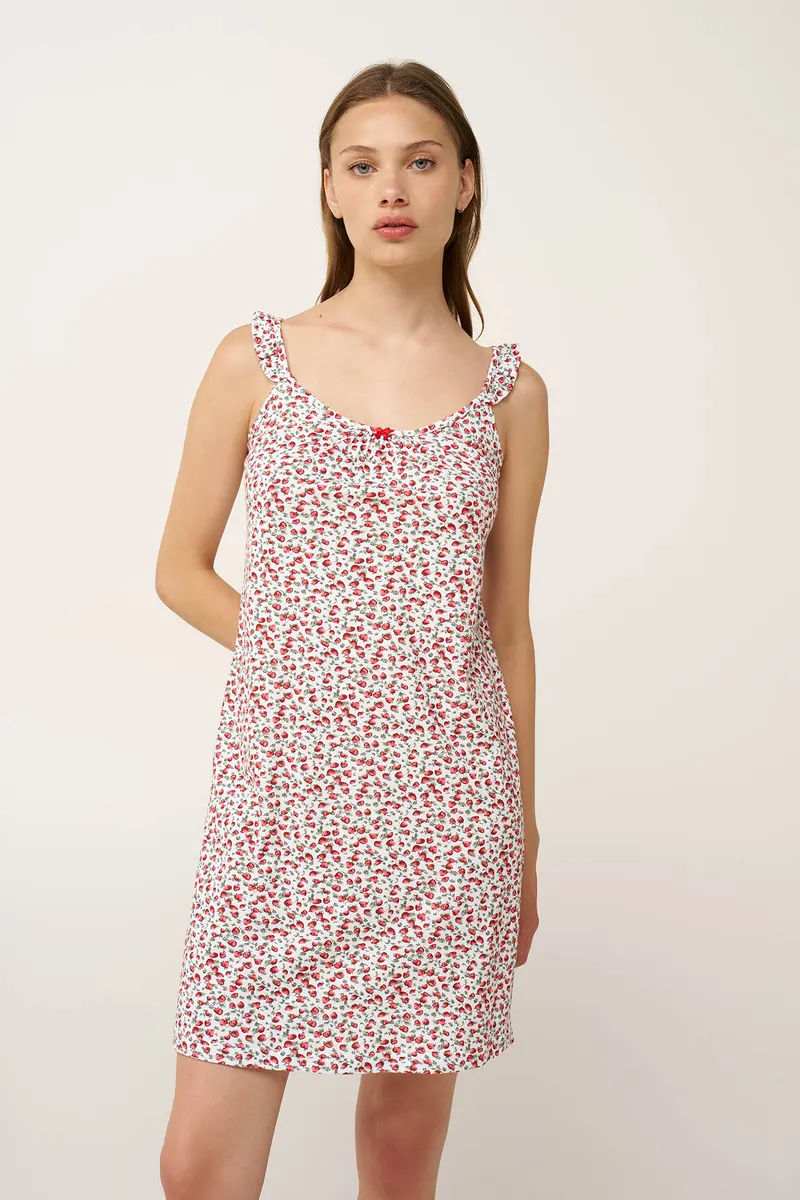 ΝΥΧΤΙΚΟ VAMP 24259 NIGHTGOWN 100% COTTON COTTON SJ 85cmPlain