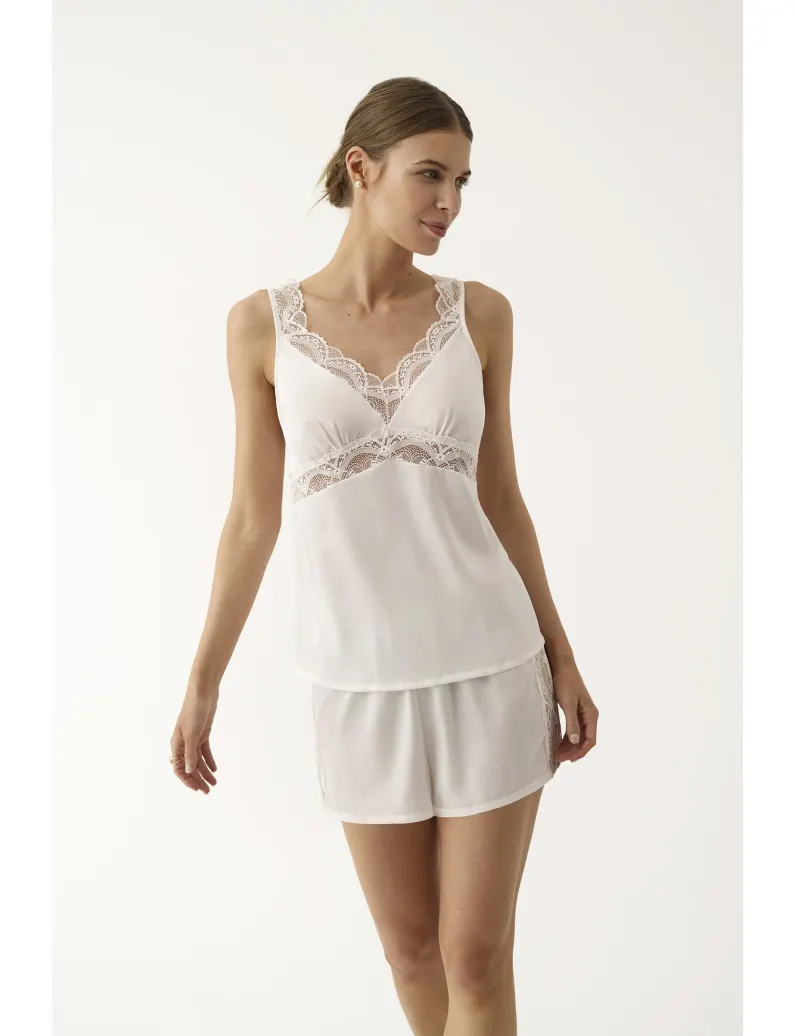 Γυναικείο Babydoll Promise - Λευκό - Σατέν - Regular Fit - Polyester BN1231